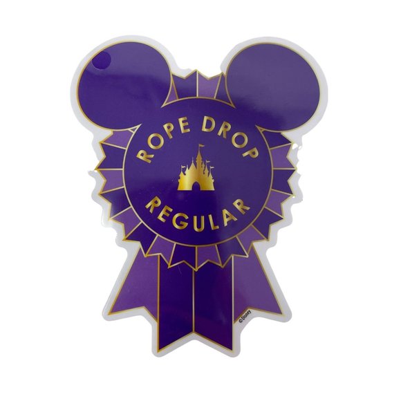 Disney Parks Hidden Mickey Hunter Rope Drop Regular Stickers Set 2 Purple Green - Picture 3 of 6